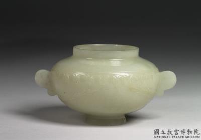 图片[3]-Jade pot with two handles, India-China Archive